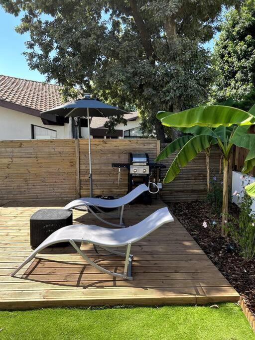 Logement Avec Piscine Privee Chauffee Biarriz Exterior foto